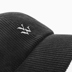 Casquette Jess Noire En Velours Cotele