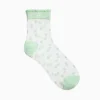Chaussettes A Pois Vertes Prescription Lab X Vanessa Wu