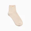 Chaussettes Courtes Amy Beiges Cotelees