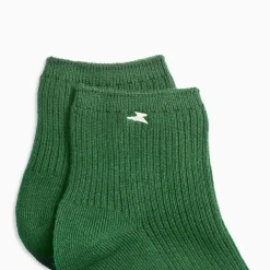 Chaussettes Courtes Amy Vertes Cotelees