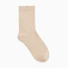 Chaussettes Quinn Beige Et Or Paillete