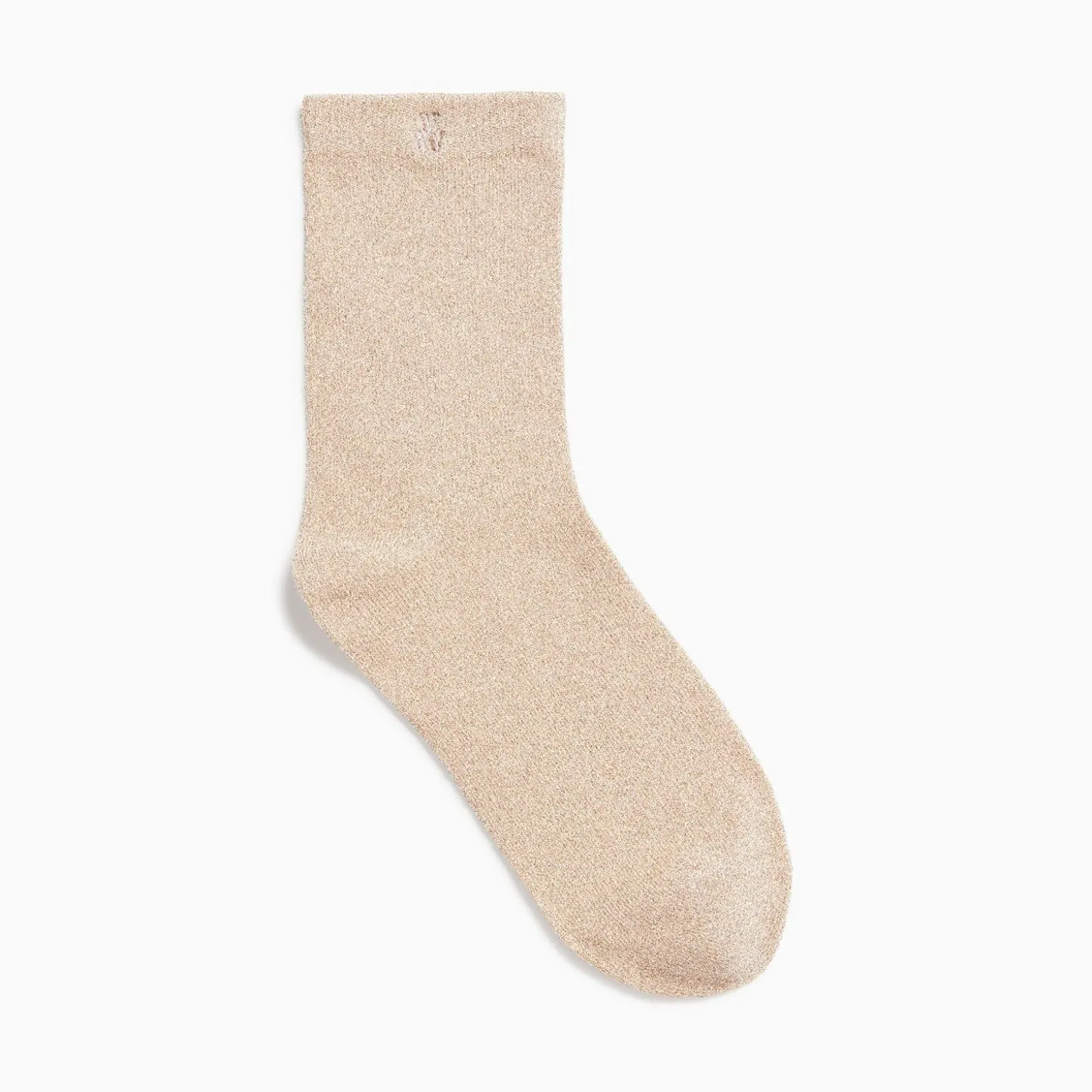 Chaussettes Quinn Beige Et Or Paillete