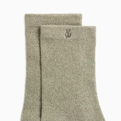 Chaussettes Quinn Kaki Et Or Paillete