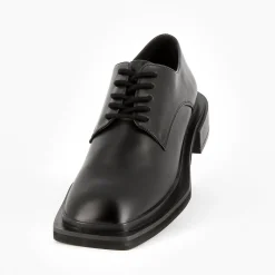 Derbies Leona Noires A Semelle Carree