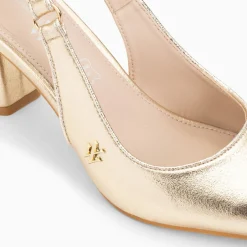 Escarpins Slingback Lara Or A Bout Pointu