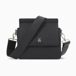 Mini Sac Trapeze Aurelie Noir A Bandouliere