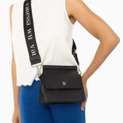 Mini Sac Trapeze Aurelie Noir A Bandouliere