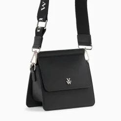Mini Sac Trapeze Aurelie Noir A Bandouliere