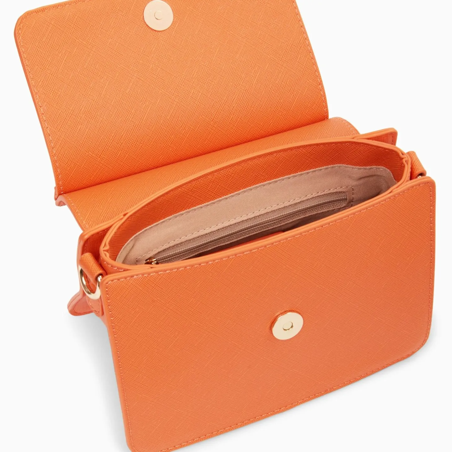 Mini Sac Trapeze Aurelie Orange A Bandouliere