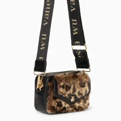 Mini Sacoche Daniela Leopard En Fausse Fourrure