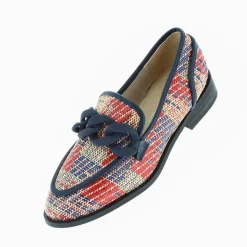 Mocassins Barbara Marine A Chaine Mate