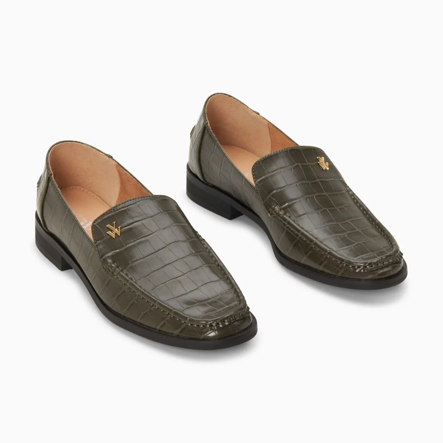 Mocassins Marianne Kaki Croco