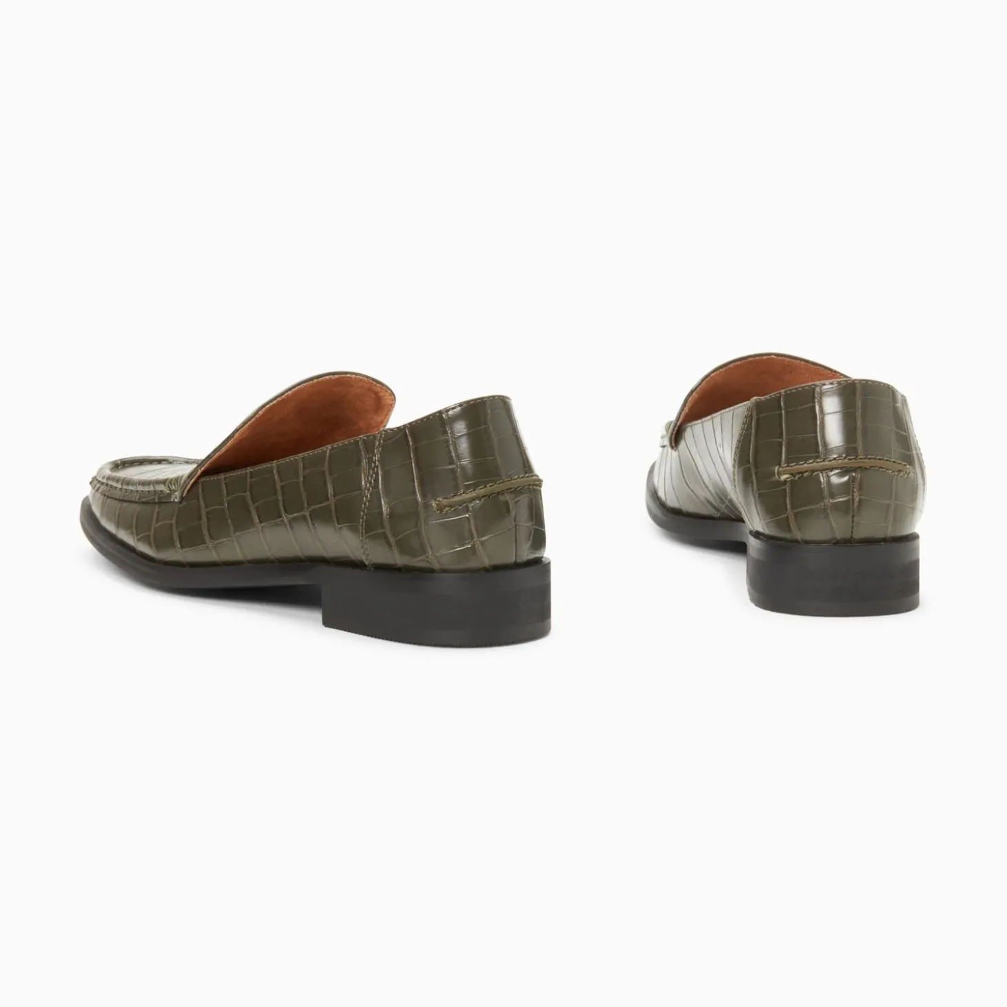 Mocassins Marianne Kaki Croco