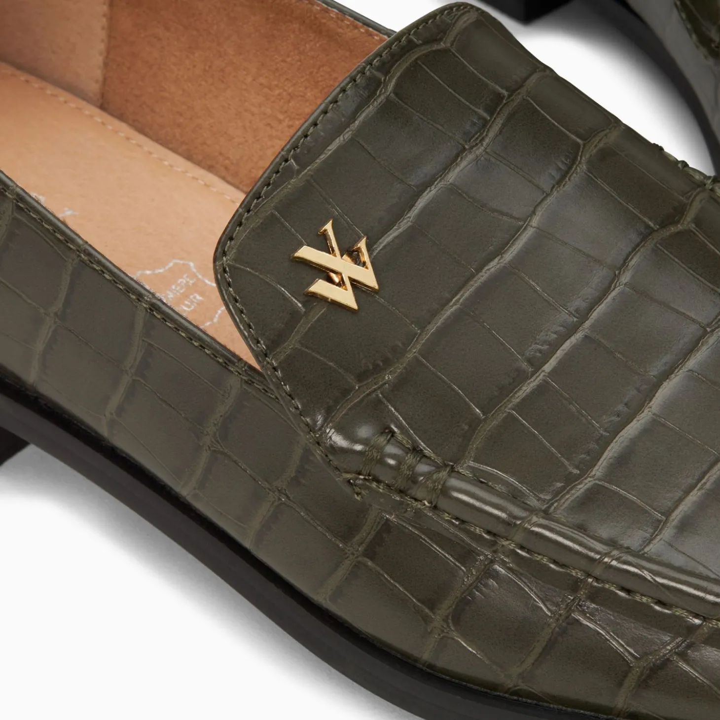 Mocassins Marianne Kaki Croco