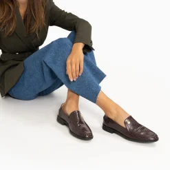 Mocassins Marianne Marron Croco