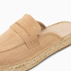 Mules Claudie Beiges A Semelle Espadrille