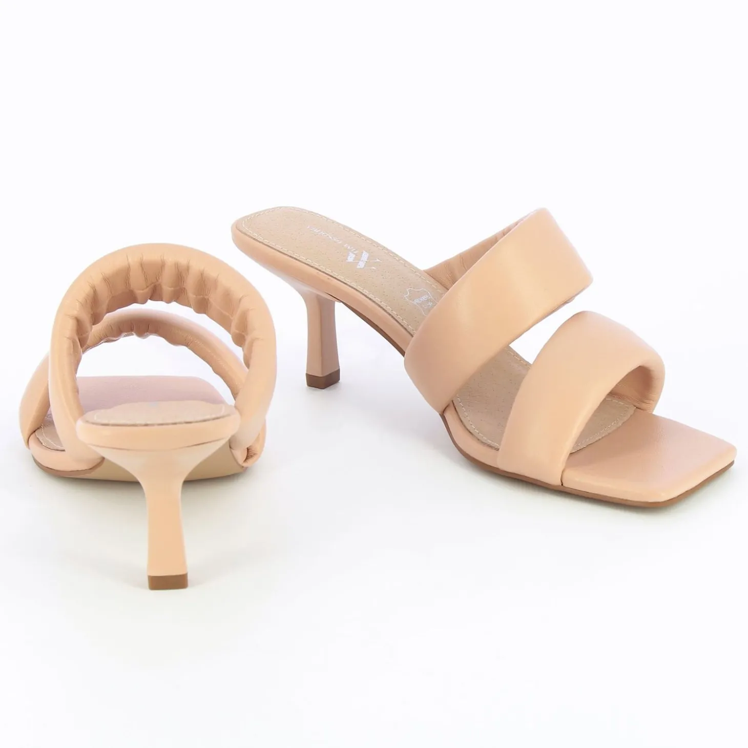Mules Elia Rose Pale A Brides Rembourrees