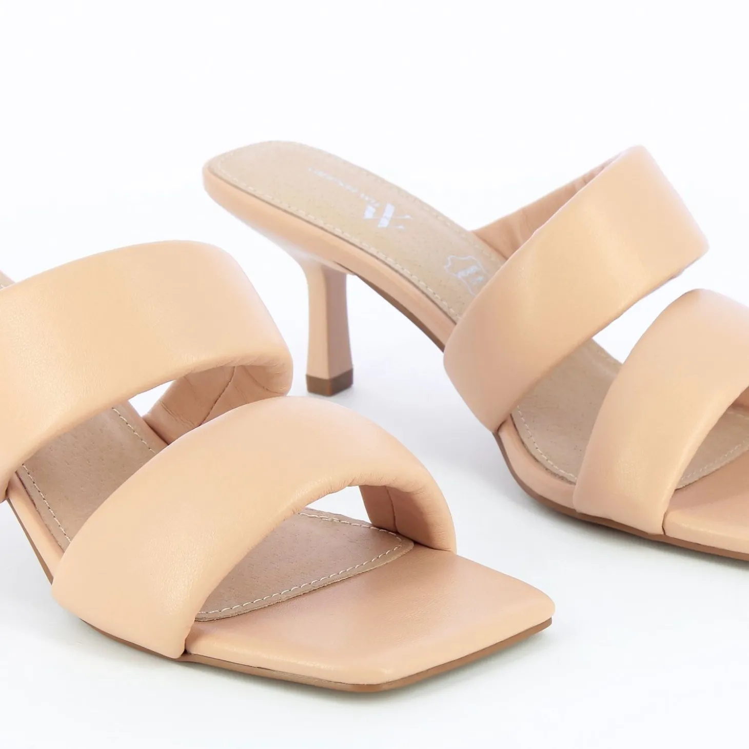 Mules Elia Rose Pale A Brides Rembourrees