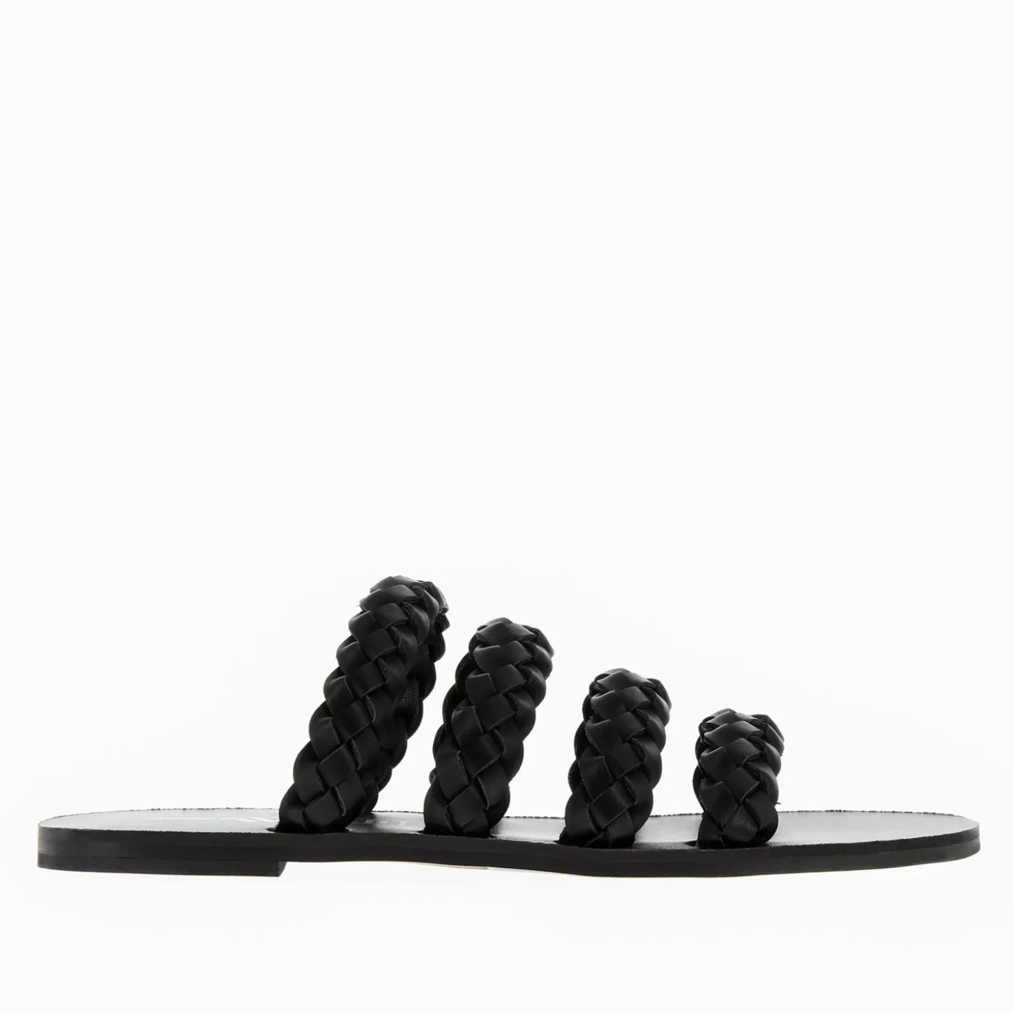Mules Mila A Brides Tressees Noires