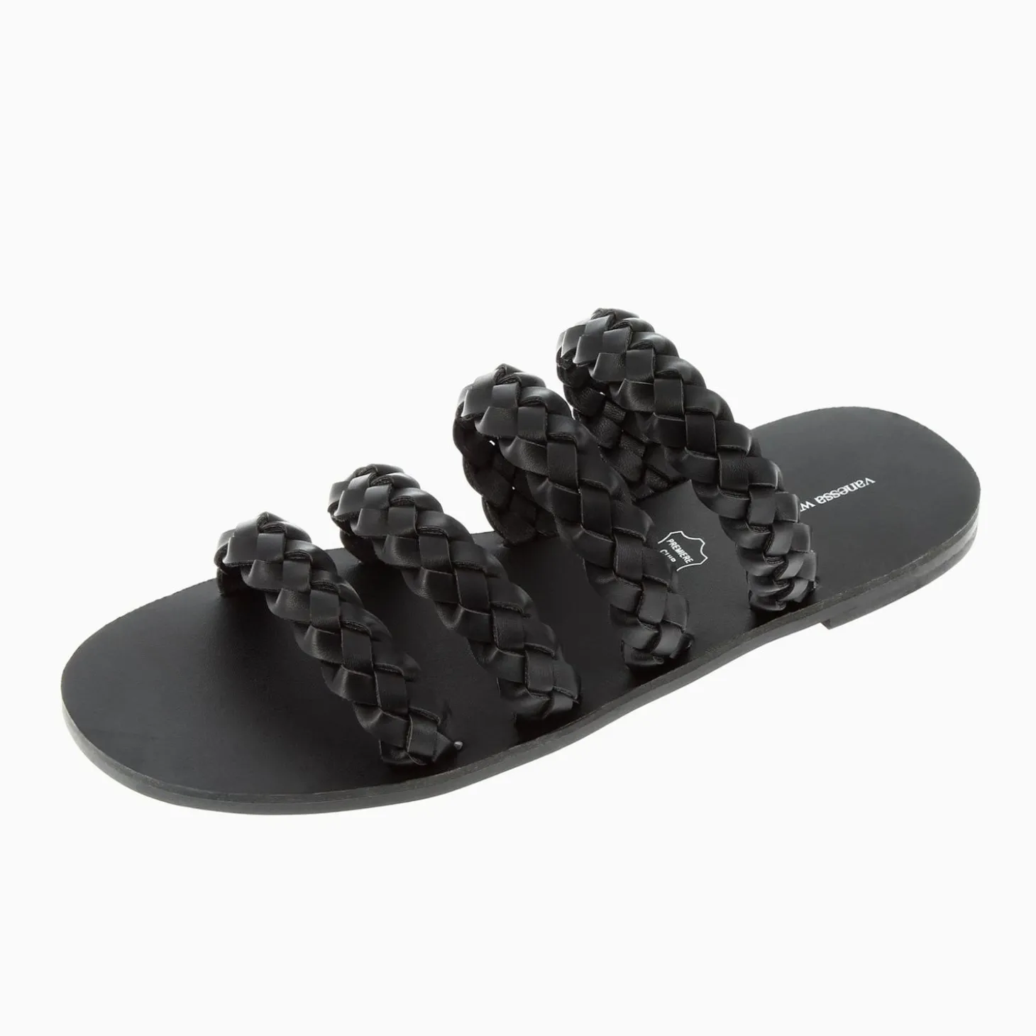 Mules Mila A Brides Tressees Noires