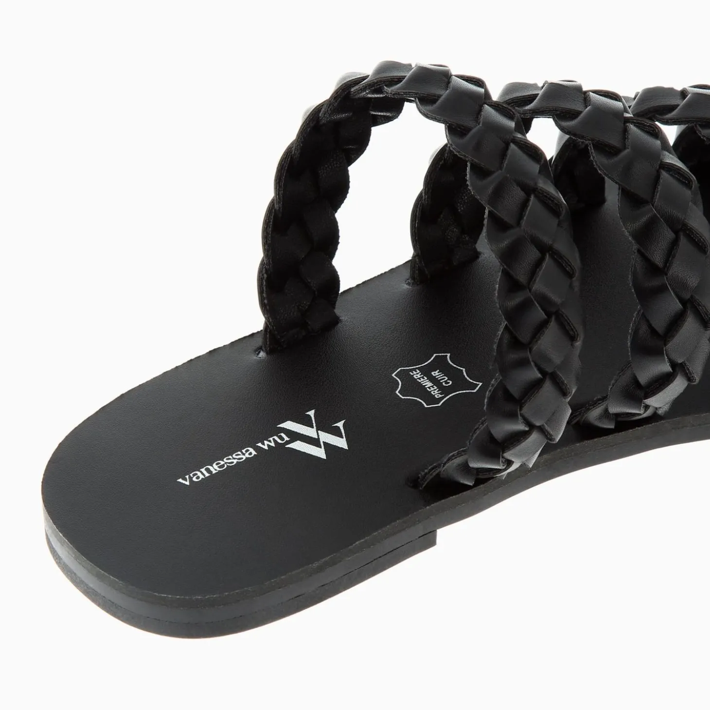 Mules Mila A Brides Tressees Noires