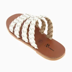 Mules Mila A Brides Tressees Blanches
