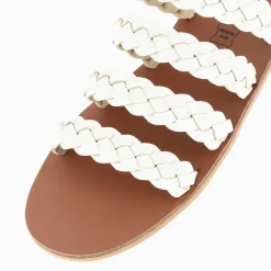 Mules Mila A Brides Tressees Blanches