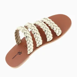 Mules Mila A Brides Tressees Or