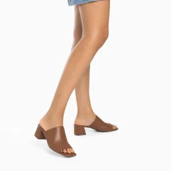 Mules Peep-Toe Helene Camel A Talon