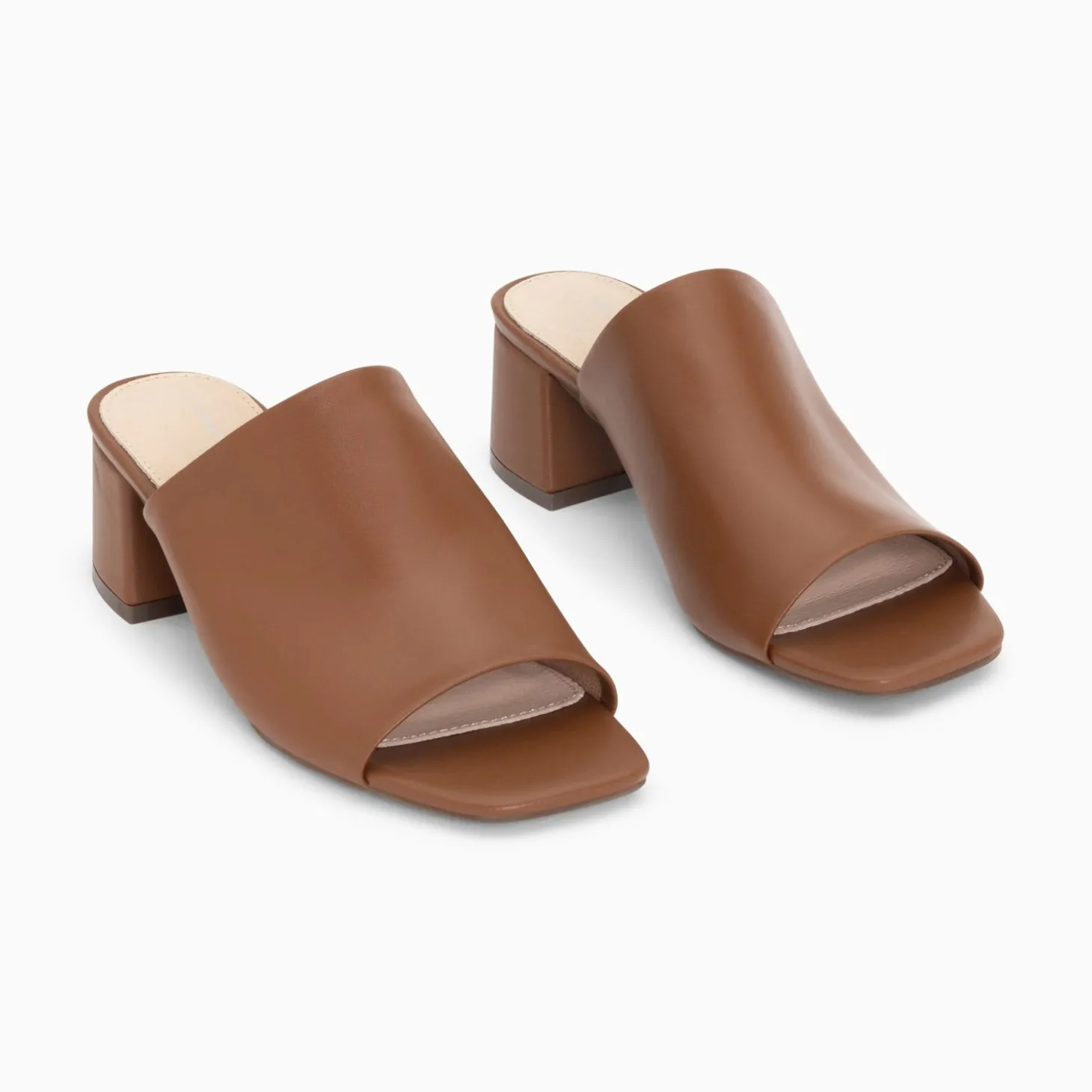 Mules Peep-Toe Helene Camel A Talon