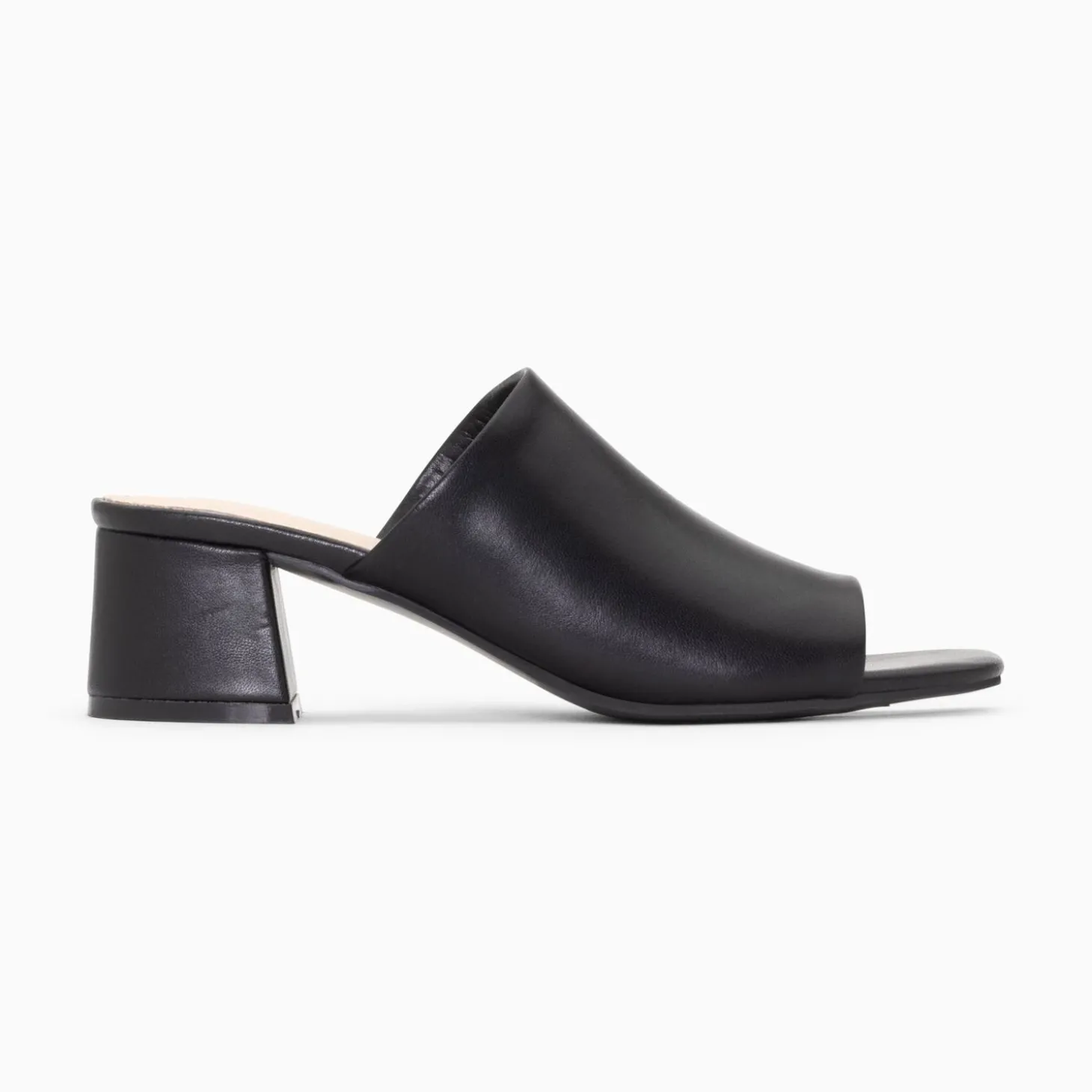 Mules Peep-Toe Helene Noires A Talon