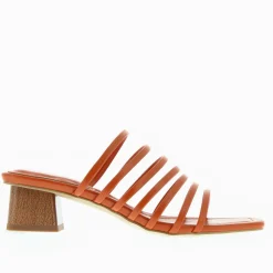Mules Sienna Brique A Multiples Brides