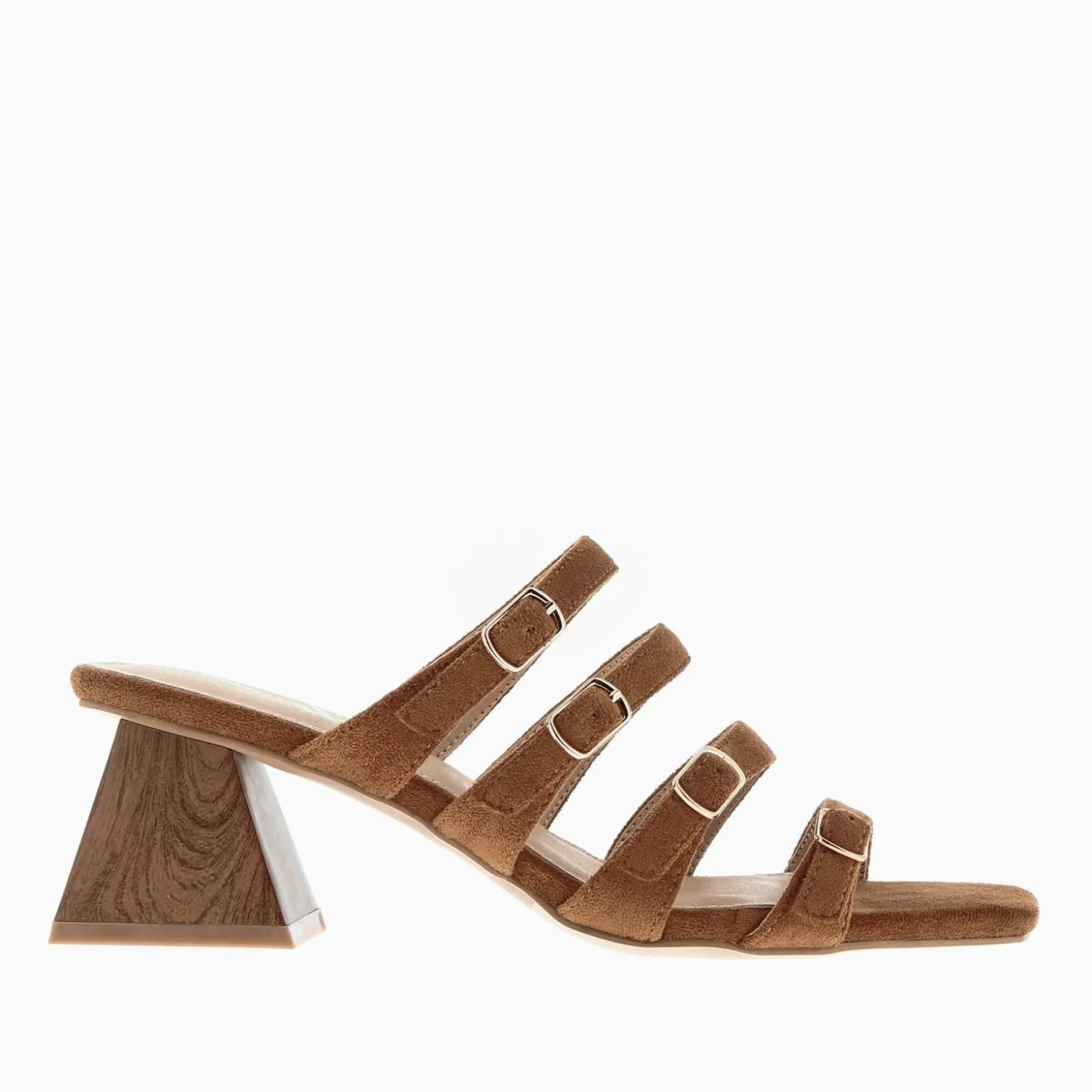 Mules Vera Multibrides Cafe A Talon Pyramide