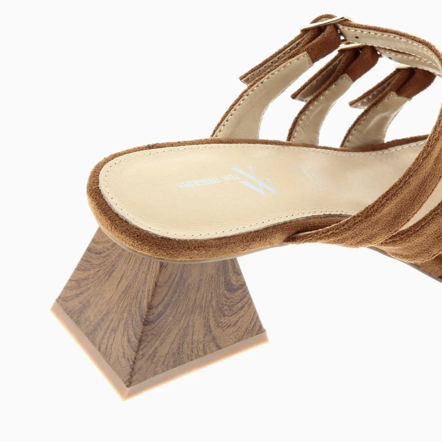 Mules Vera Multibrides Cafe A Talon Pyramide