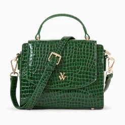 Petit Sac A Main Joanne Vert Croco