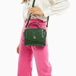 Petit Sac A Main Joanne Vert Croco