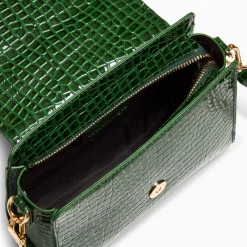 Petit Sac A Main Joanne Vert Croco