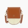 Petit Sac Armelle Camel Et Beige A Bandouliere