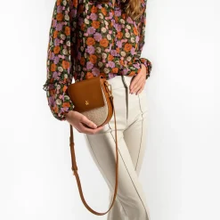 Petit Sac Armelle Camel Et Beige A Bandouliere