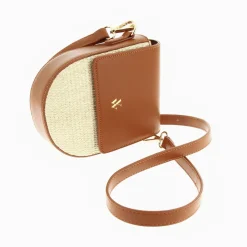 Petit Sac Armelle Camel Et Beige A Bandouliere