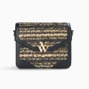 Petit Sac Cartable Aline Noir Et Beige