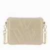 Petit Sac Monogramme Annie Beige Matelasse A Rabat
