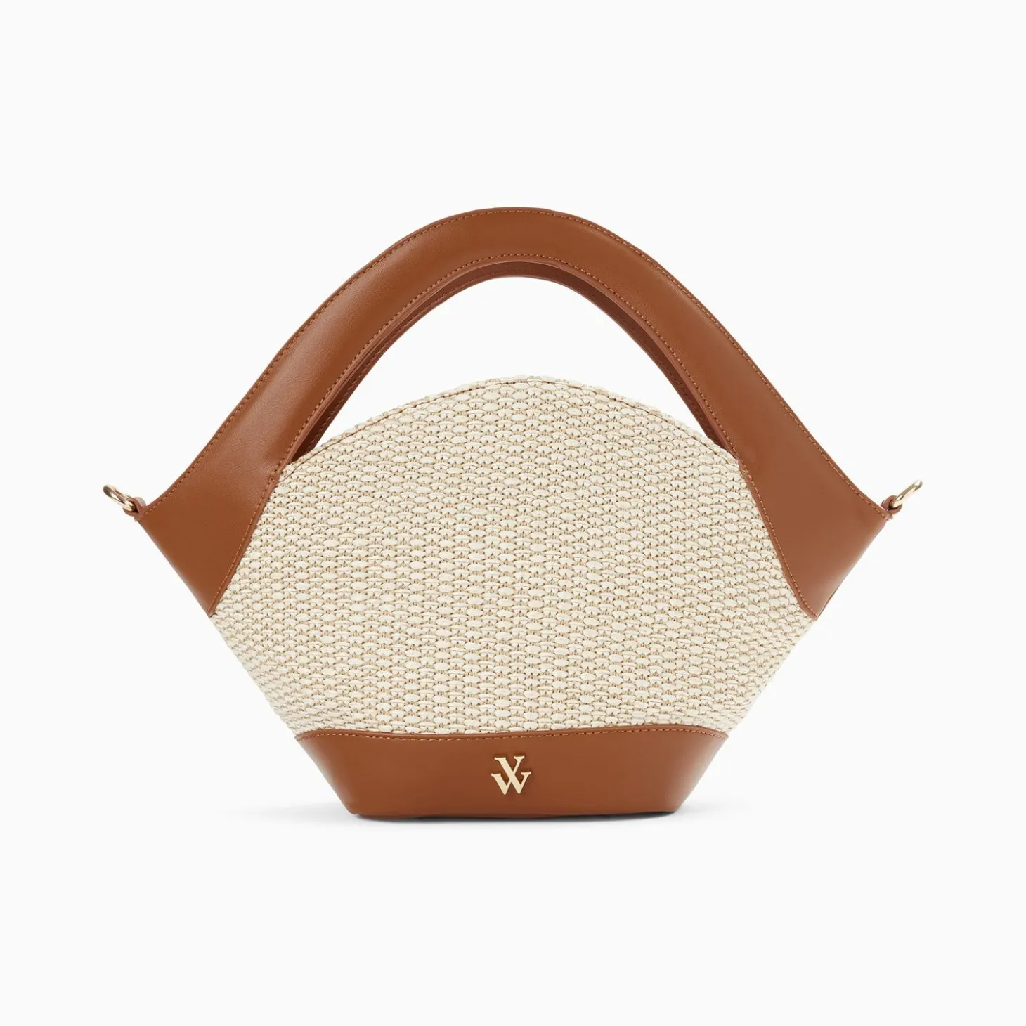 Petit Sac Panier Juliane Beige Et Camel