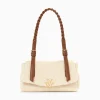 Sac Baguette Isaline En Raphia Beige Clair A Anse Tressee