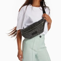 Sac Banane Lydie Noir A Paillettes