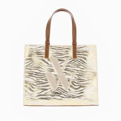 Sac Cabas Monogramme Emilia Zebre Or
