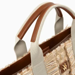 Sac Cabas Trapeze Maya Beige A Franges