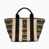 Sac Cabas Trapeze Maya Noir A Franges