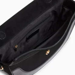 Sac Demi-Lune Rym Noir Bi-Matiere