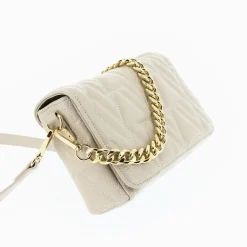 Sac Matelasse Noelie Monogrammes Beige